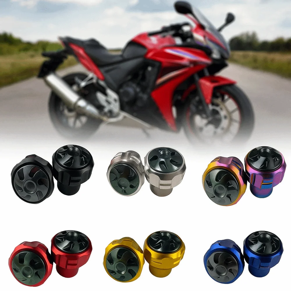 Aluminium Motorcycle Front Fork Frame Sliders Replacement Shockproof Slider Cups Wheel Crash Protector for Moped Scooters