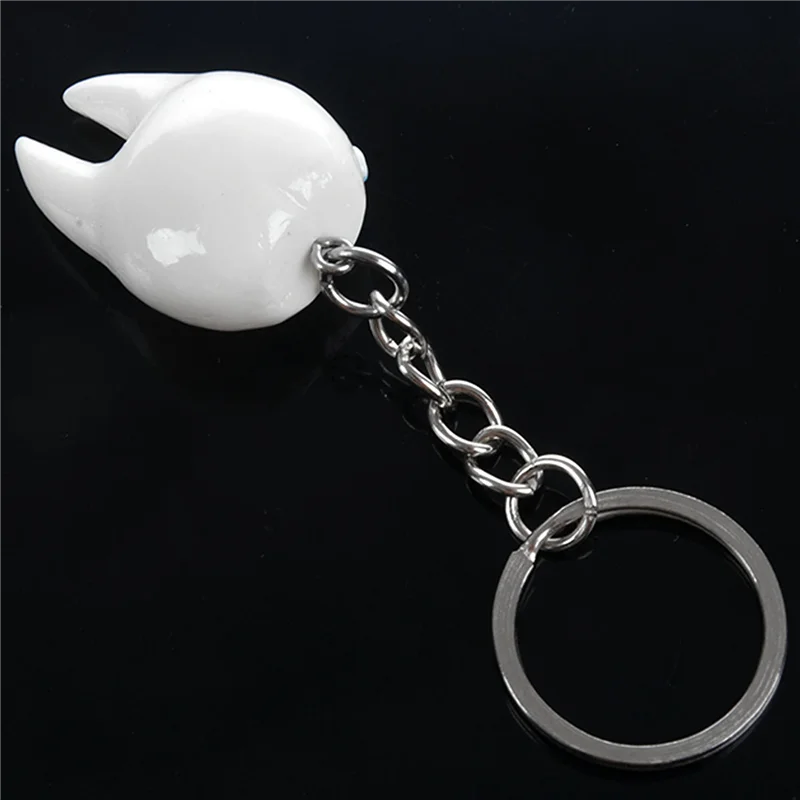 【NEW LISTING】400 Pcs Keychain Key Ring Hang Tooth Shape Cute  Gift