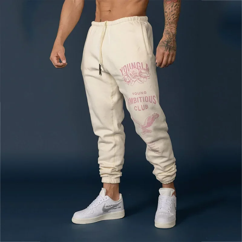 2023 New Autumn Men's Sweatpants Europe and The United States Long Sports Leisure Fitness Training Pants
