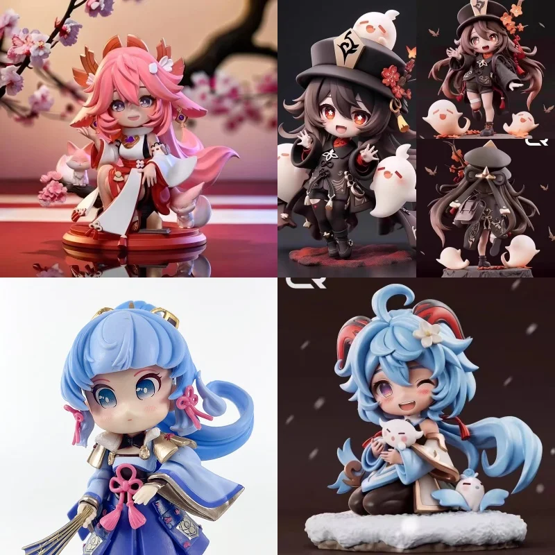 

original god surrounds the second-dimensional girl Q version the eighth god son the sweet rain god Aya Hua walnut ornament gift