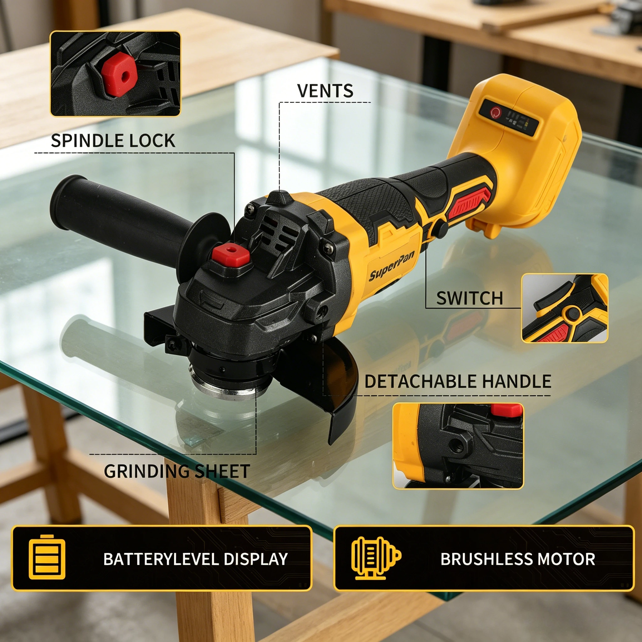 Высокоскоростная угловая шлифо – обзор и цена Power Tools Dewalt