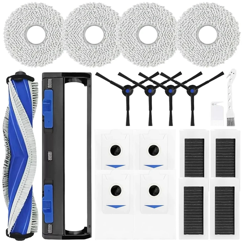 A86I-For ECOVACS DEBOT X5 PRO جهاز آلي لتنظيف الأتربة فرشاة جانبية رئيسية فلتر Hepa ممسحة القماش استبدال أجزاء