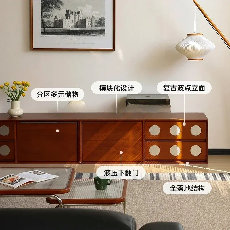 

JJsmt1 Solid Wood TV Cabinet Module Combination, Locker, Living Room, Bedroom, Household Chest Storage