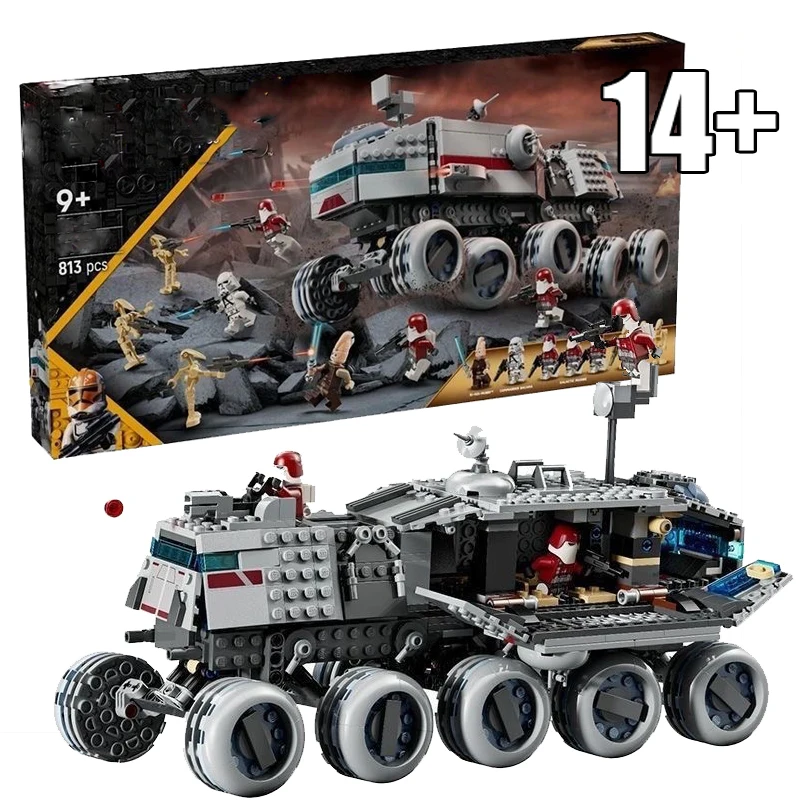 

2025 НОВЫЙ набор строительных блоков Republic, 813 шт., 75413, креативная образовательная сборка для взрослых, детей, подарки на день рождения, Рождество и игрушки