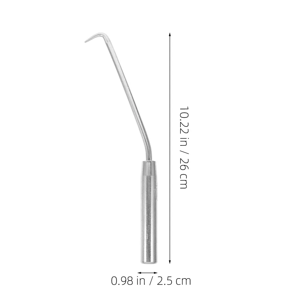 2Pcs Metal Fence Tie Hook Steel Garden Tying Tool for Plant Supports Climbing Frames Easy Use Time Saving Wire Tie Tool