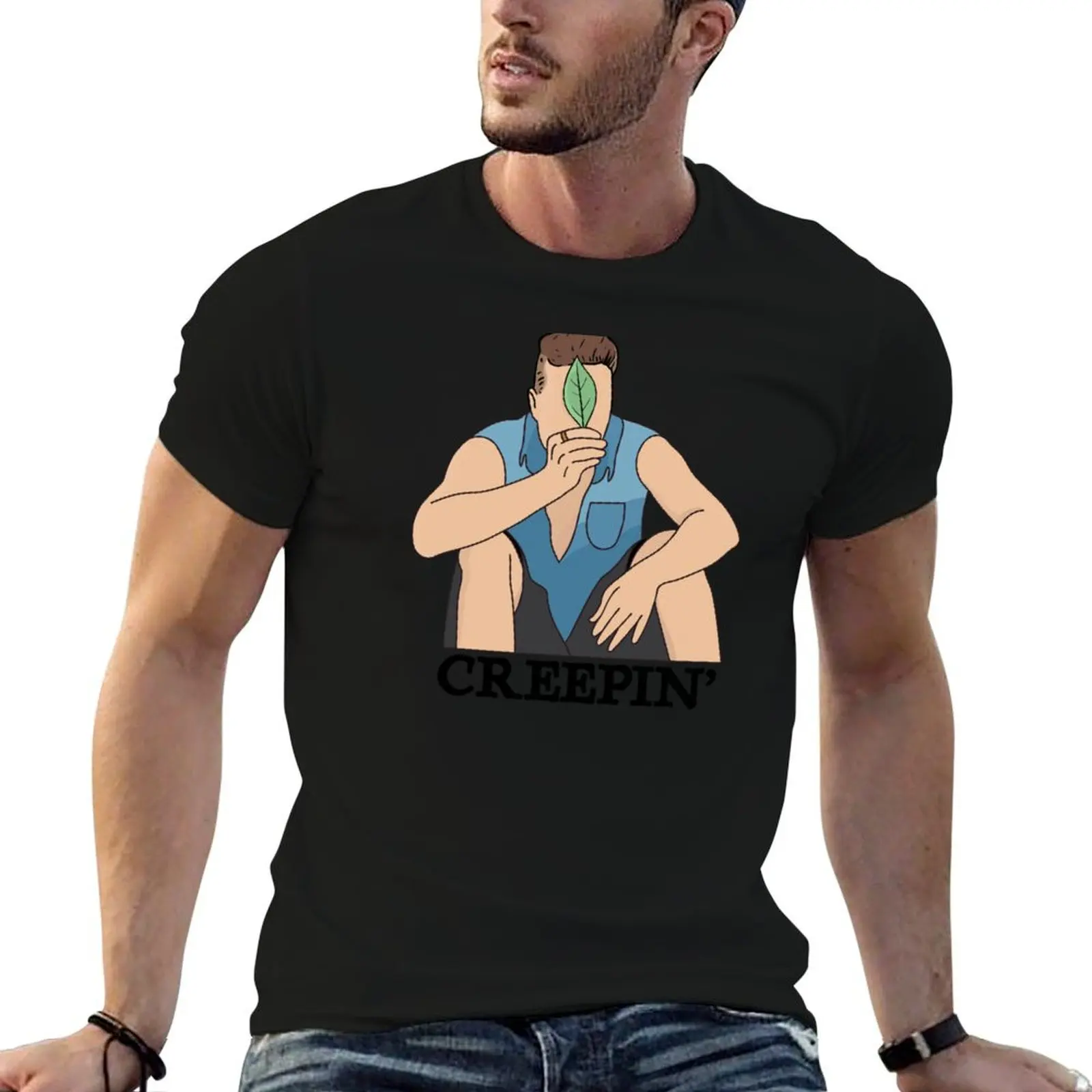 Survivor Luke Toki Creepin' T-Shirt blue archive baggy shirts oversized mens champion t shirts