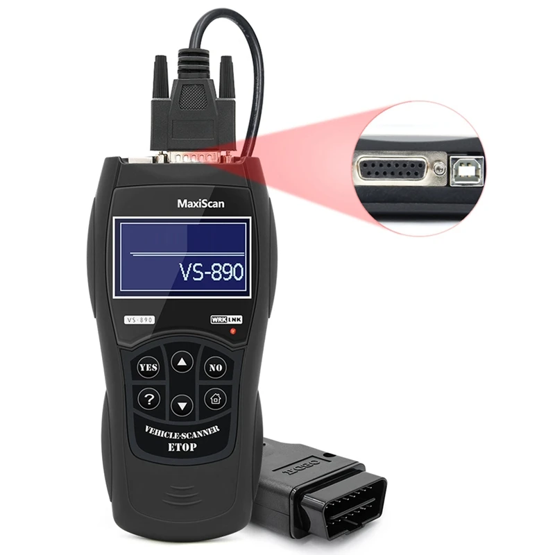 Super Sale VS890 OBD2 Scanner Support ISO15031 SAE J1979 Code Reader Diagnostic