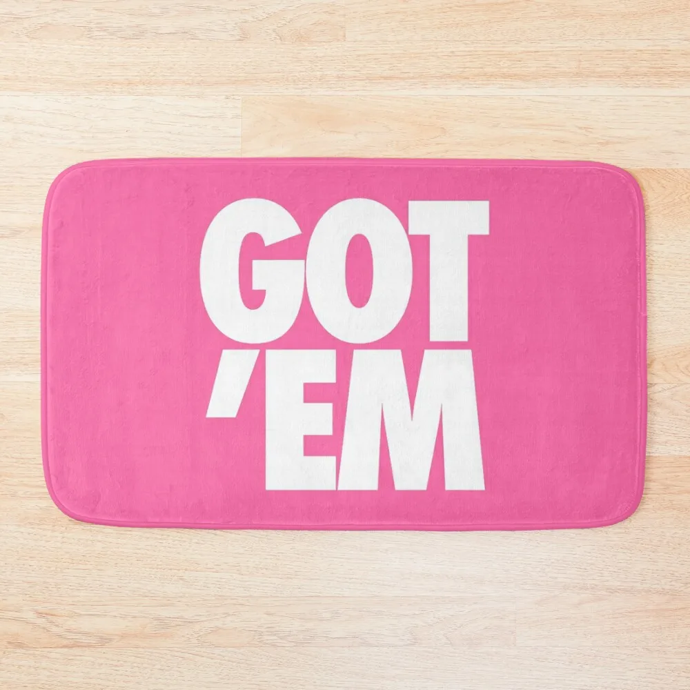 

Got Em Pink & White Bath Mat Mats Bedroom Entrance Door Mat