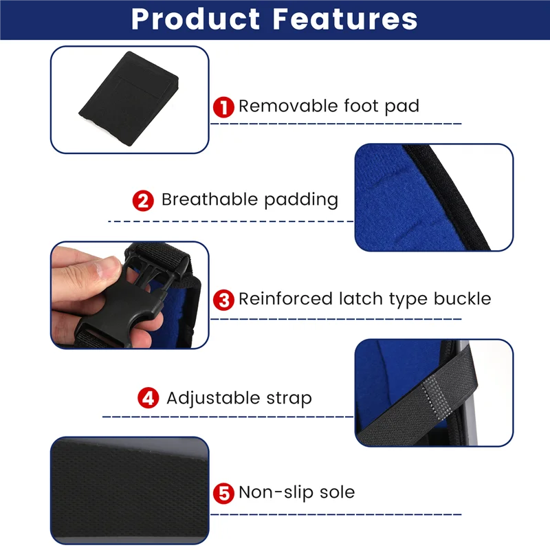AA20-Plantar Fasciitis Night Splint Foot Support Boot Tendonitis Brace For Fascia Tendon And Calf Stretching Heel Bone