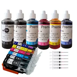 PGI-480 PGI480 CLI481 Refillable Ink Cartridge & Refill ink for Canon 480 481 TS704 TR7540 TR8540 TS6140 TS8140 TS9140 Printer