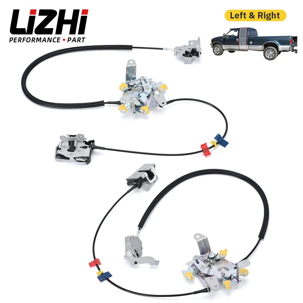 Left / Right Side Rear Door Latch Lock Actuator Cable Control Assembly For Ford F250 350 F450 6C3Z-28264A01-AA 6C3Z-28264A00-AA