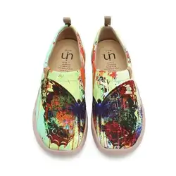 UIN Fashion Retro Sports Casual Sneakers Art Travel Shoes MOTTLED BUTTERFLY Canvas Unique Artistic Flat Women Shoes