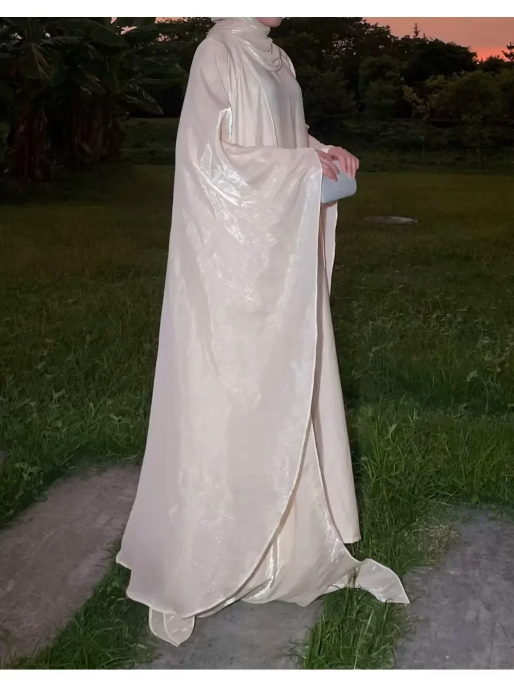 Eid ramadan muçulmano feminino vestido modesto 2 peça conjunto árabe aberto abayas vestidos saudita cardigan robe dubai marrocos vestidos jalabiya