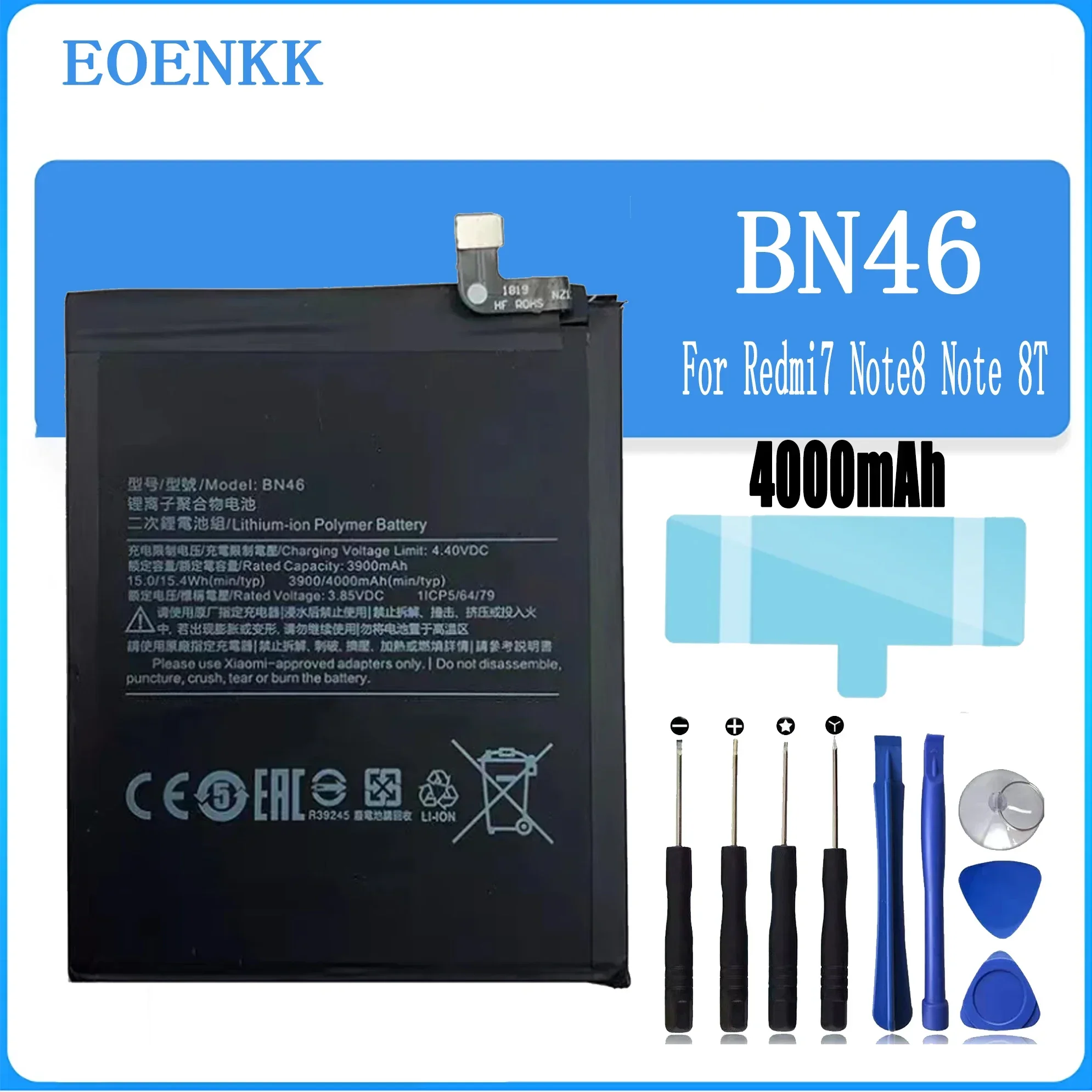 

BN46 Battery For Xiaomi Redmi 7 / REDMI Note8 /Note 8T /BN46 LONG Original Quality Mobile phone Batteries Bateria