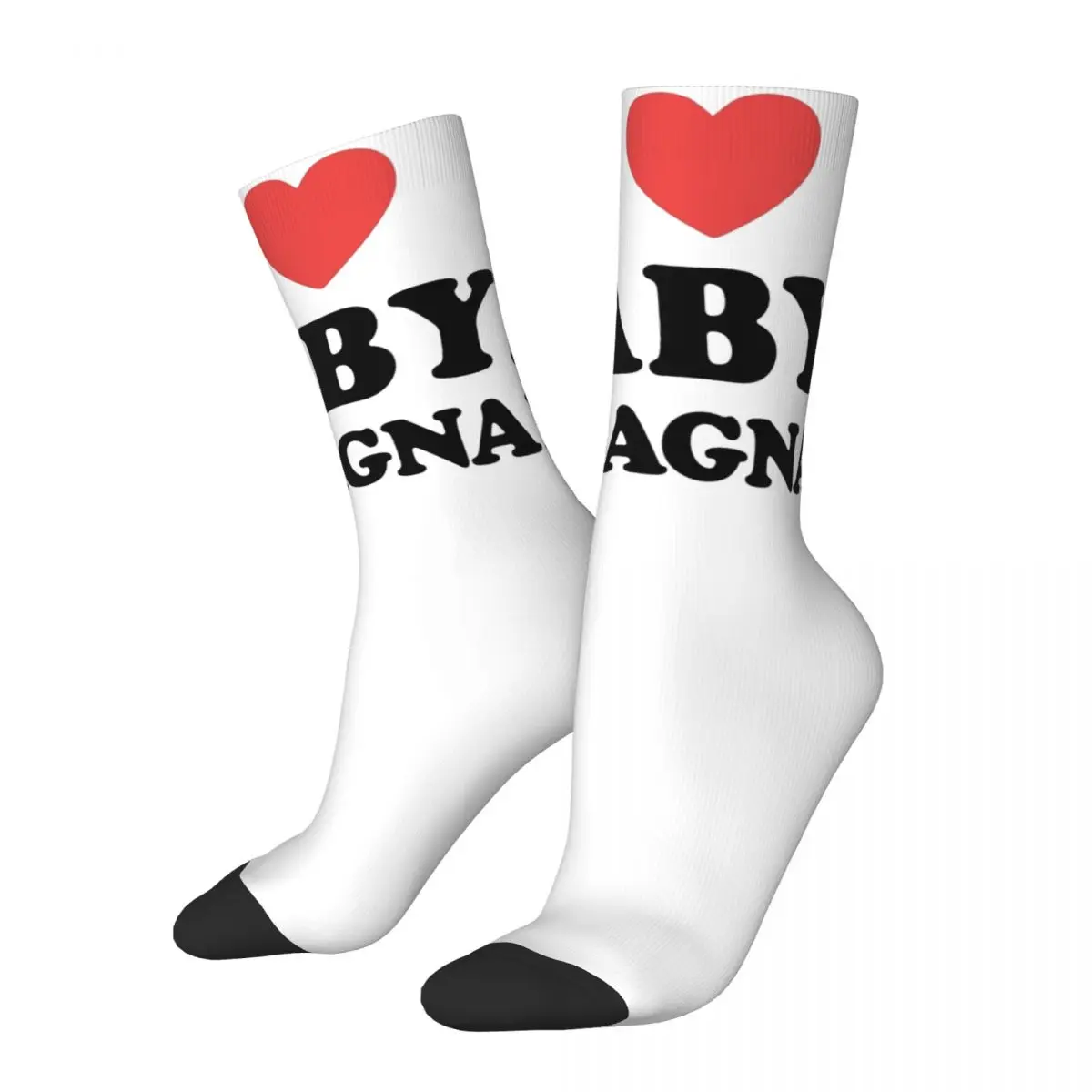 Fashion Female Male Socks I Love Baby Lasagna Merchandise Super Soft Song Contest 2024 Sport Stockings All Season