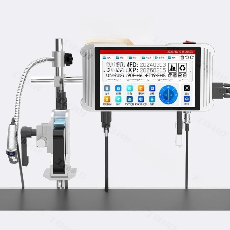 

Inkjet printer printing production date QR code automatic intelligent assembly line factory printing date guaranteed quality