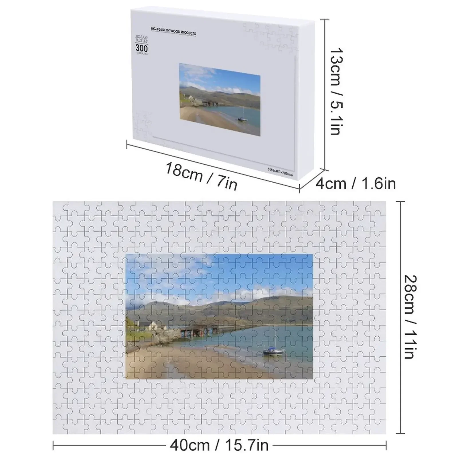 Barmouth, quebra-cabeça de País de Gales com foto quebra-cabeça de brinquedo infantil personalizado