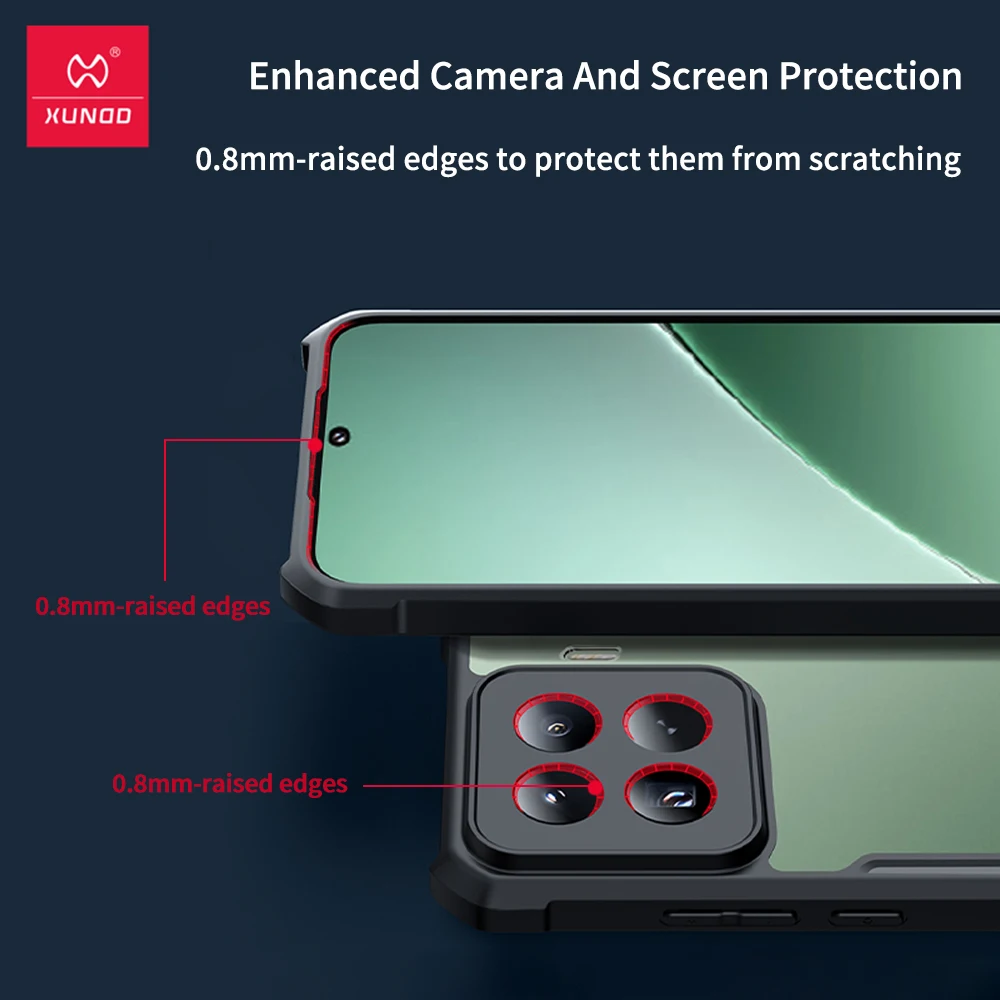 Xiaomi 15 Pro Mi 15 케이스 에어백 충격 방지 쉘 렌즈 Xiaomi 15 Pro 용 전체 보호 백 스트라이프 투명 커버