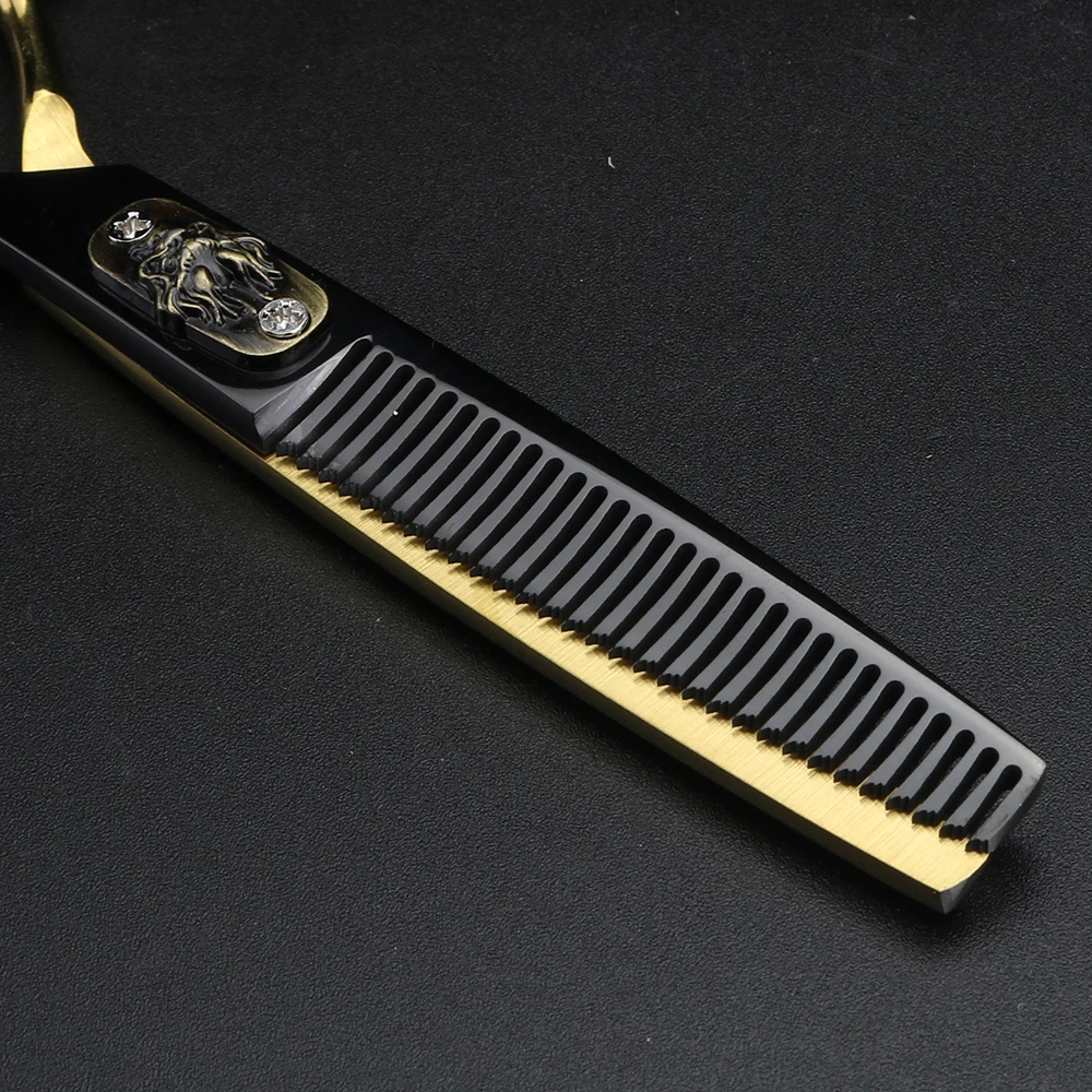 XUANFENG 6-Inch Gold Multiple Thinning Scissors Professional Hairdressing Shears for Styling And Trimming