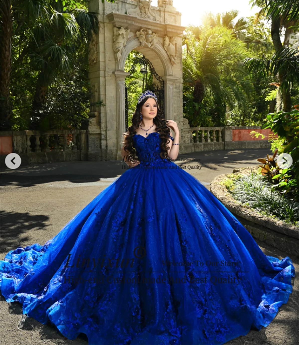 볼 가운 3D 플로어스 킨세아녜라 드레스 아플리케 레이스가 있는 맞춤형 스위트 16 가운 멕시코 오프 숄더 베스티도 데 15 아노스