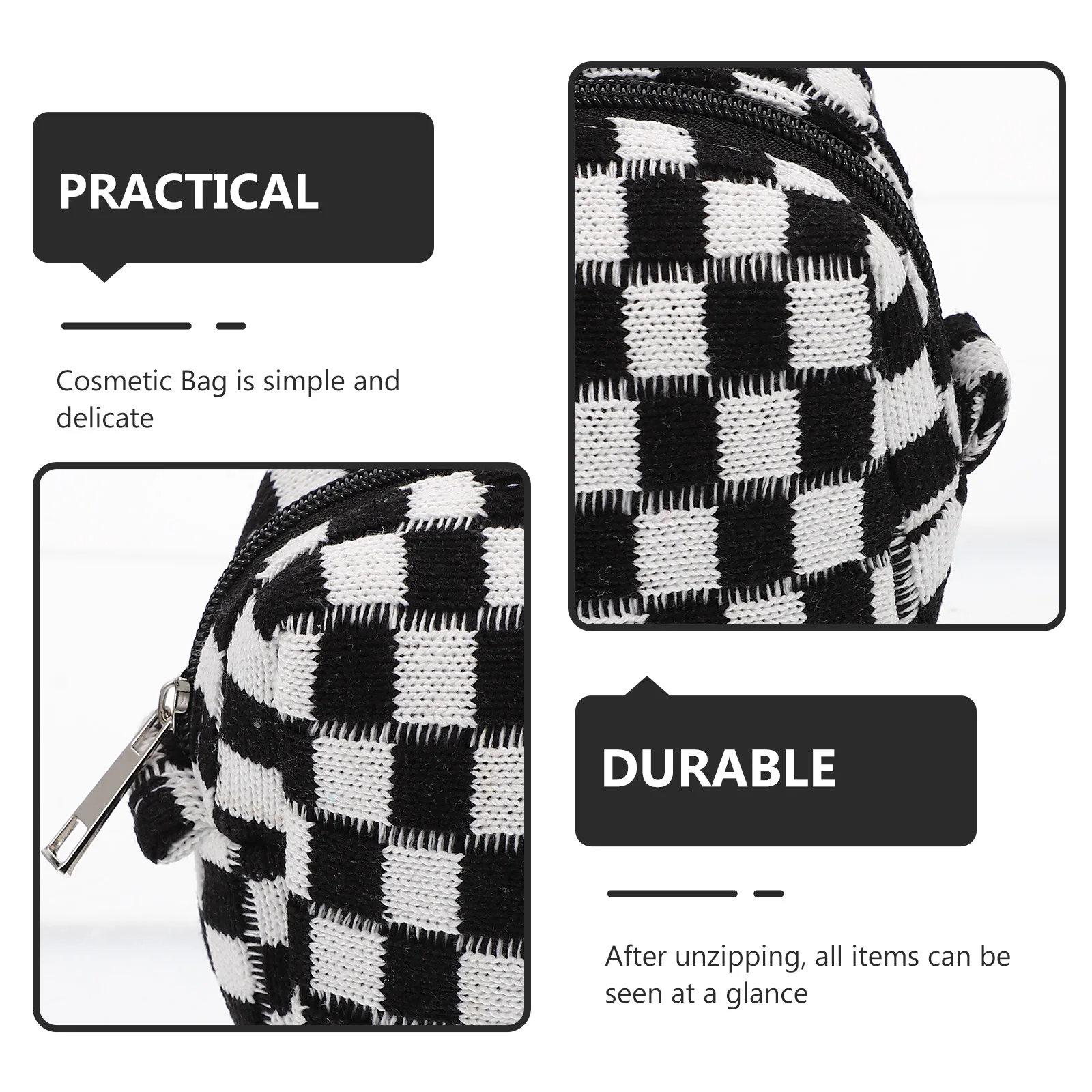 

Checkerboard Bag Makeup Travel Toiletries Toiletry for Men Luggage Bags