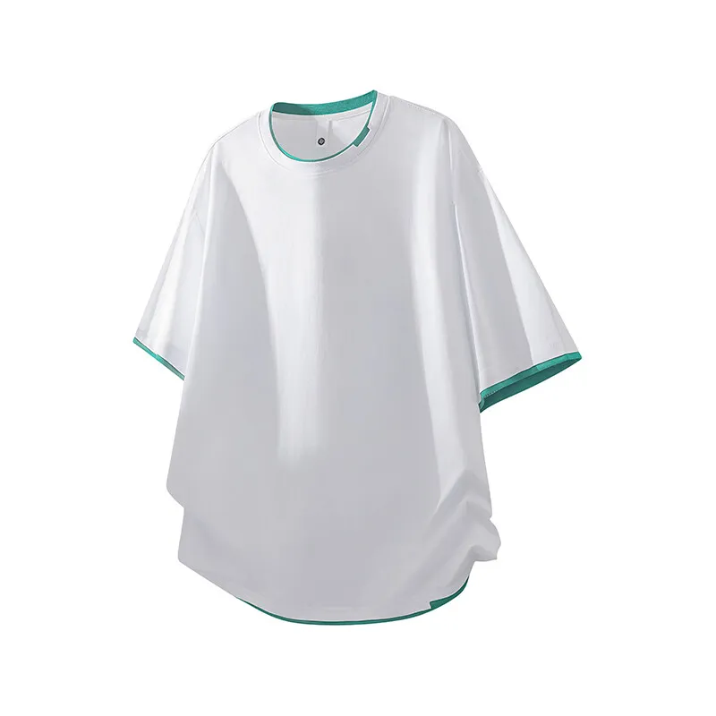 New Short Sleeve Cotton T-Shirts 2026 Summer Casual Men's O-Neck Tops & Tees Youth Outwear Loose Breathable Thin Tshirt Clothing