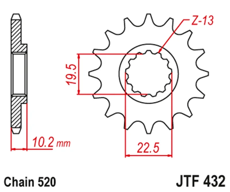 520 Motorcycle Front Sprocket For Suzuki LT250 R LT250R Quadracer 85-93 RMX250 89-01 DR350 90-99 DR350S 90-93 DR350SE 94-99