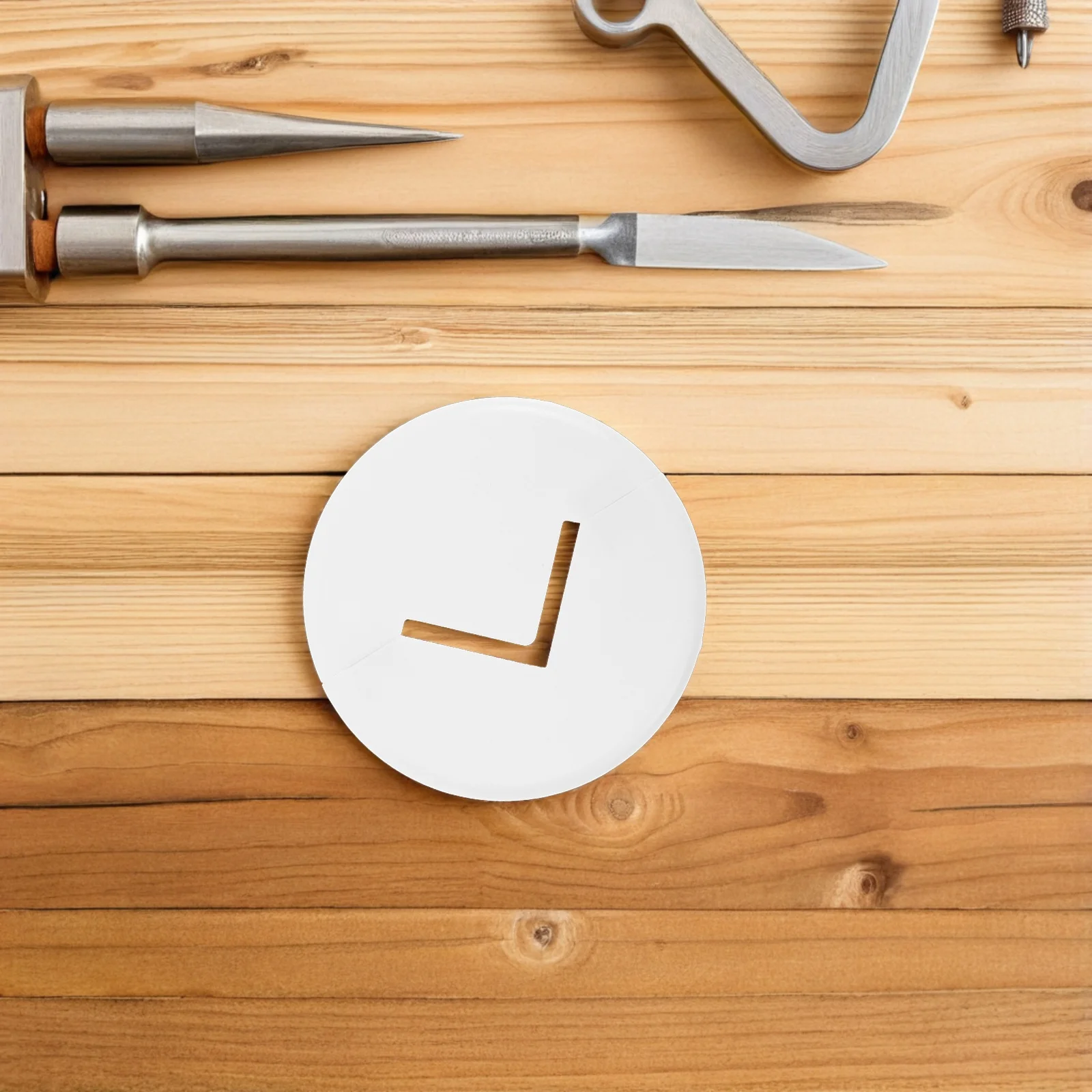 

2Pcs Triangle Bracket Cover 3mm Design Durable Metal Material for Home Office Hospital Pipes Decoration Flange Pipe Cover