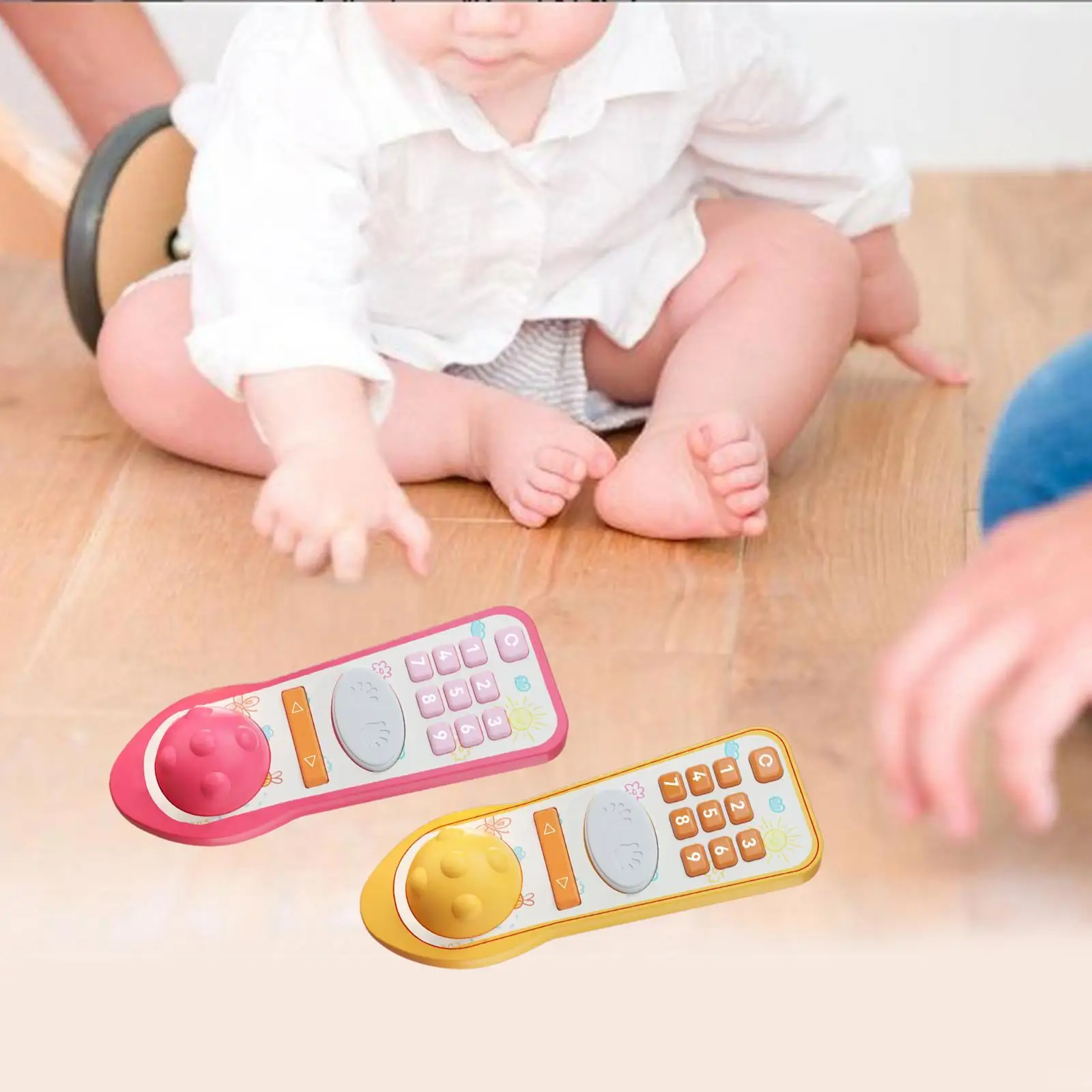 Musical TV Remote Control Toy Early Educational for Boys Girls Toddler Baby