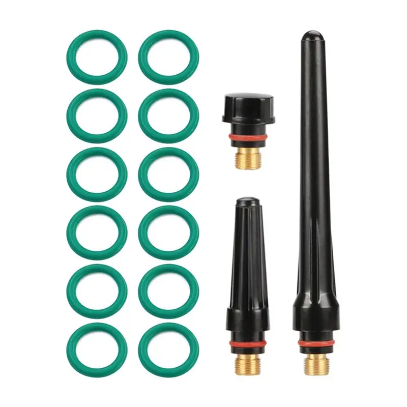 

AB15-Torch Parts 41Pcs TIG Welding Torch Nozzle Ring Cover Gas Lens 4-12Mm For WP17/18/26, Includes 1.0Mm Pyrex Glass Cup Kit