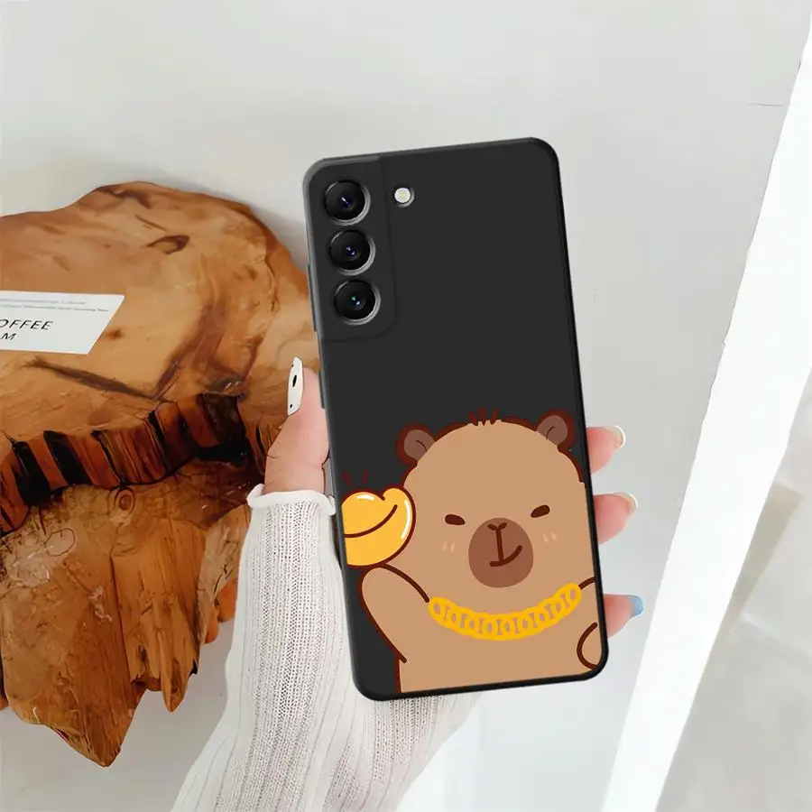 Милый мягкий чехол для телефона с изображением капибары для Samsung Galaxy A03 A07 Note 20 Ultra 9 10 A30 A40 A01 A02 A05 A50 A70 A10