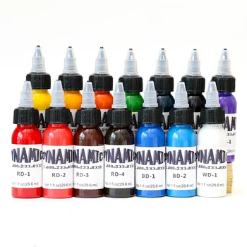 14 farben 30 ml/Flasche Professionelle Tattoo-Tinte Für Körper Kunst Natürliche Pflanzen Mikropigmentierung Pigment Permanent Tattoo Tinte
