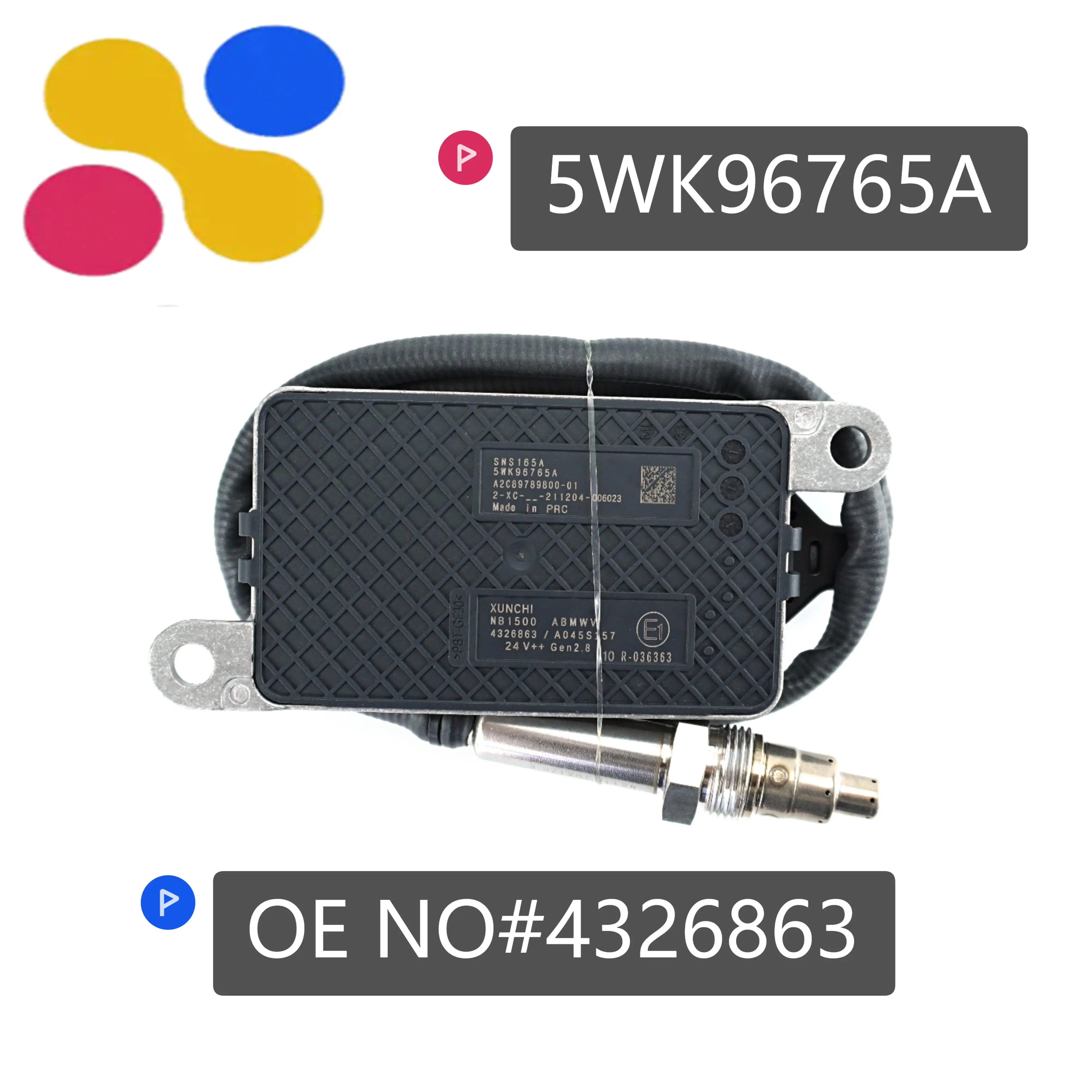 

Nox Senso 24V 5WK96765A 4326863 A045S157 High Quality Nitrogen Oxygen Sensor For Cummins Engine