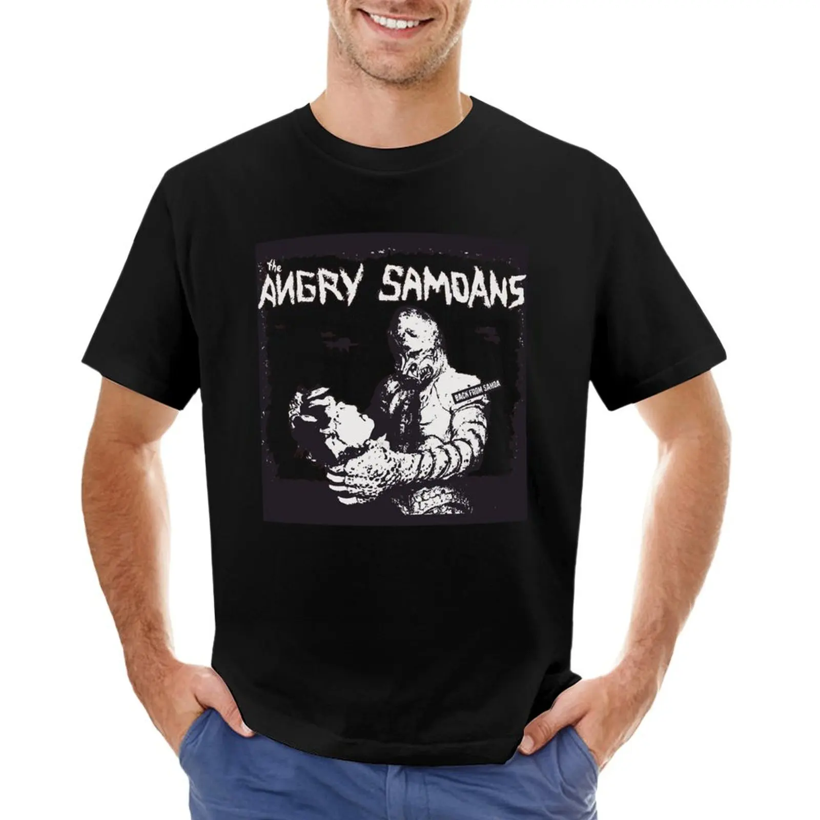 The Angry Samoans Classic T-shirt tees korean fashion T-shirt men