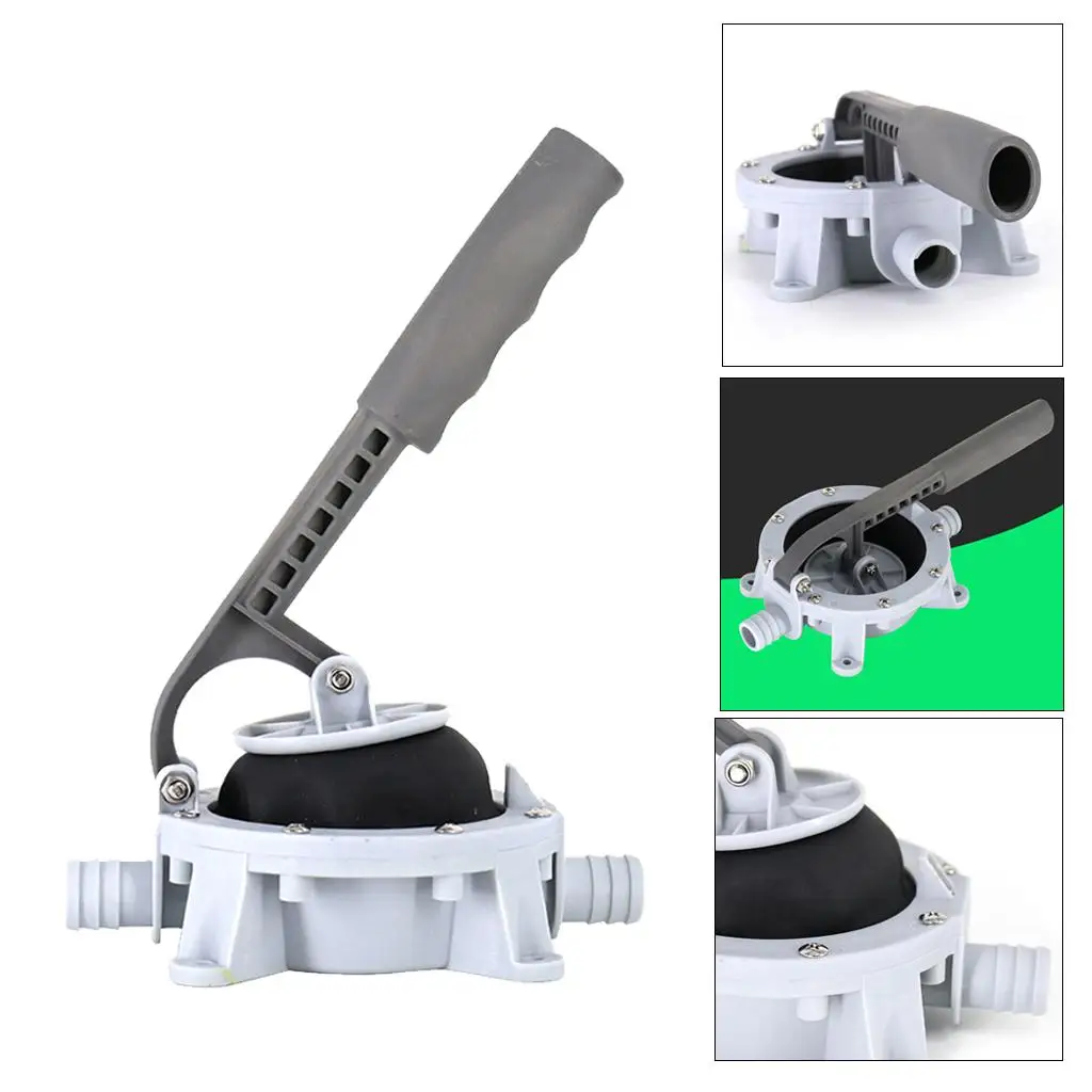 

Ручной диафрагменный насос для откачки воды из судовых сточных вод с прочным пластиковым шлангом для подачи и отвода воды для лодок