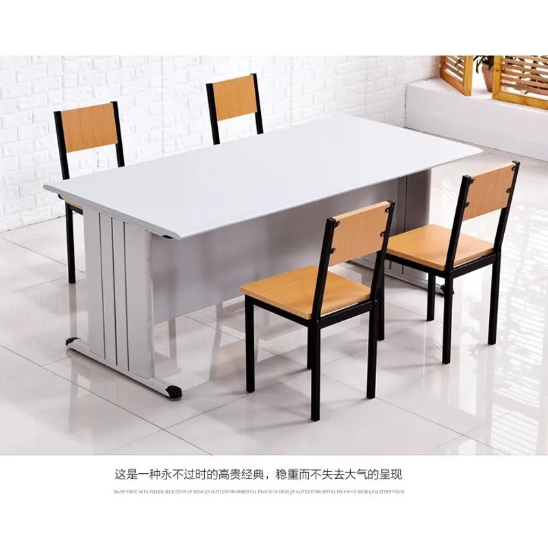 طاولة مؤتمرات فولاذية، مكتب تدريب، مكتب الطالب، مكتبة تجارية، طاولة قراءة وكرسي #3