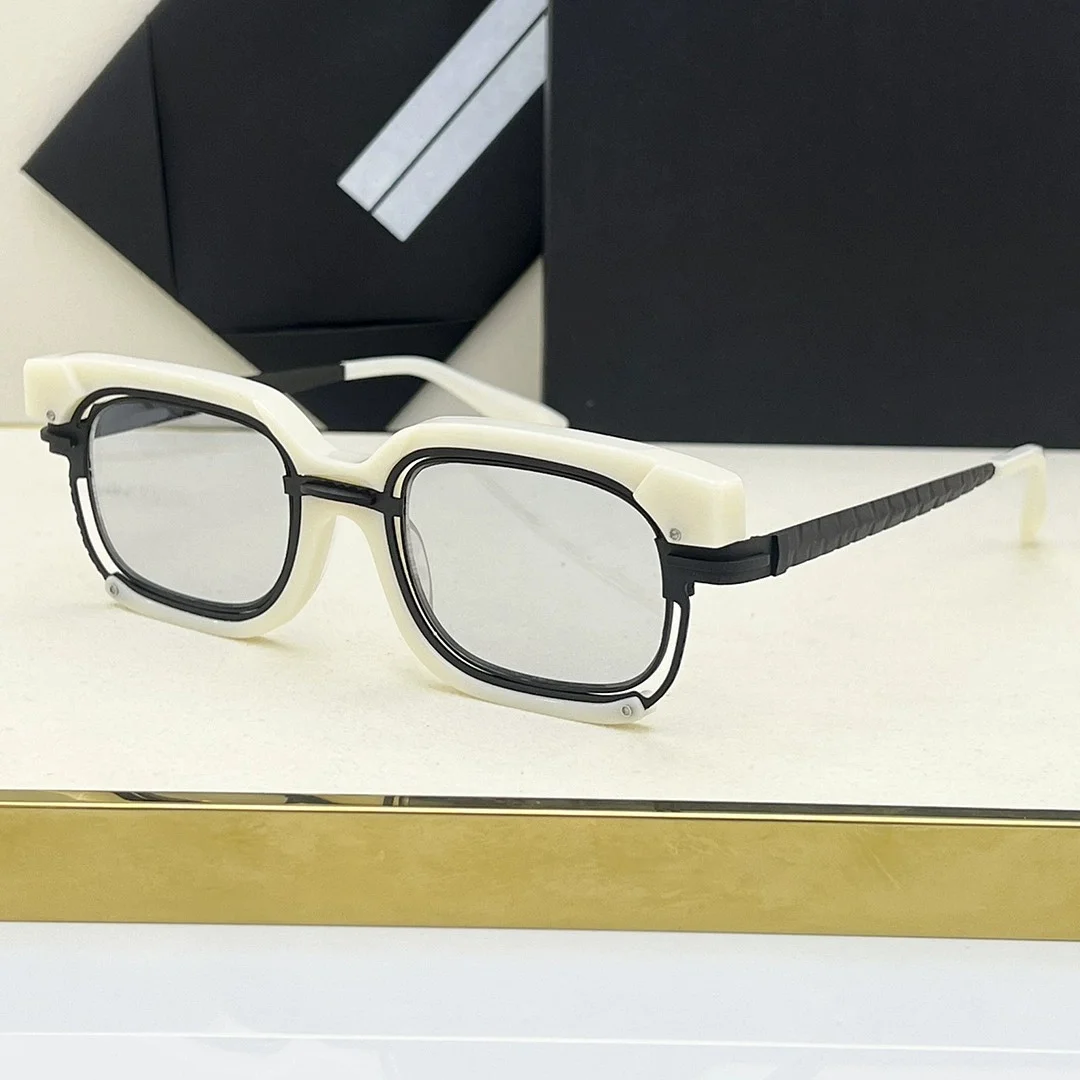 Belight البصرية MASKE H91 شكل مربع ألمانيا تصميم خلات مع معدن الرجال النساء خمر النظارات الرجعية وصفة طبية عدسة