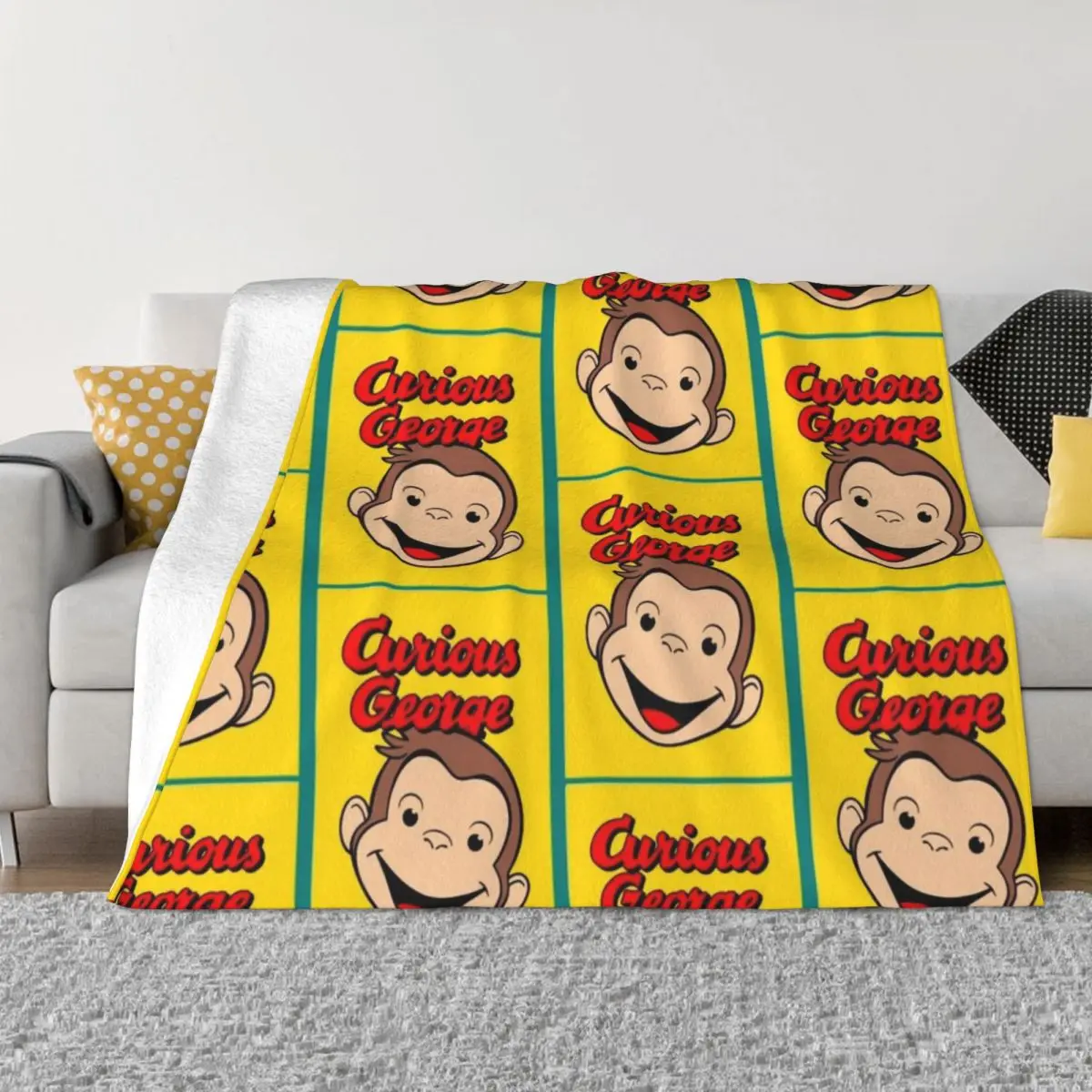 

Curious George 2 (5) Throw Blanket funny gift Bed covers Tourist Blanket Designer Blankets