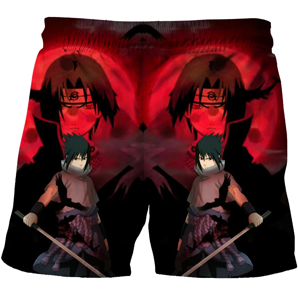

Japanese Anime Naruto Shorts Men Fashion 3D Printed Camouflage Quick Drying Swim Shorts Cool Ice Shorts Children Summer Shorts