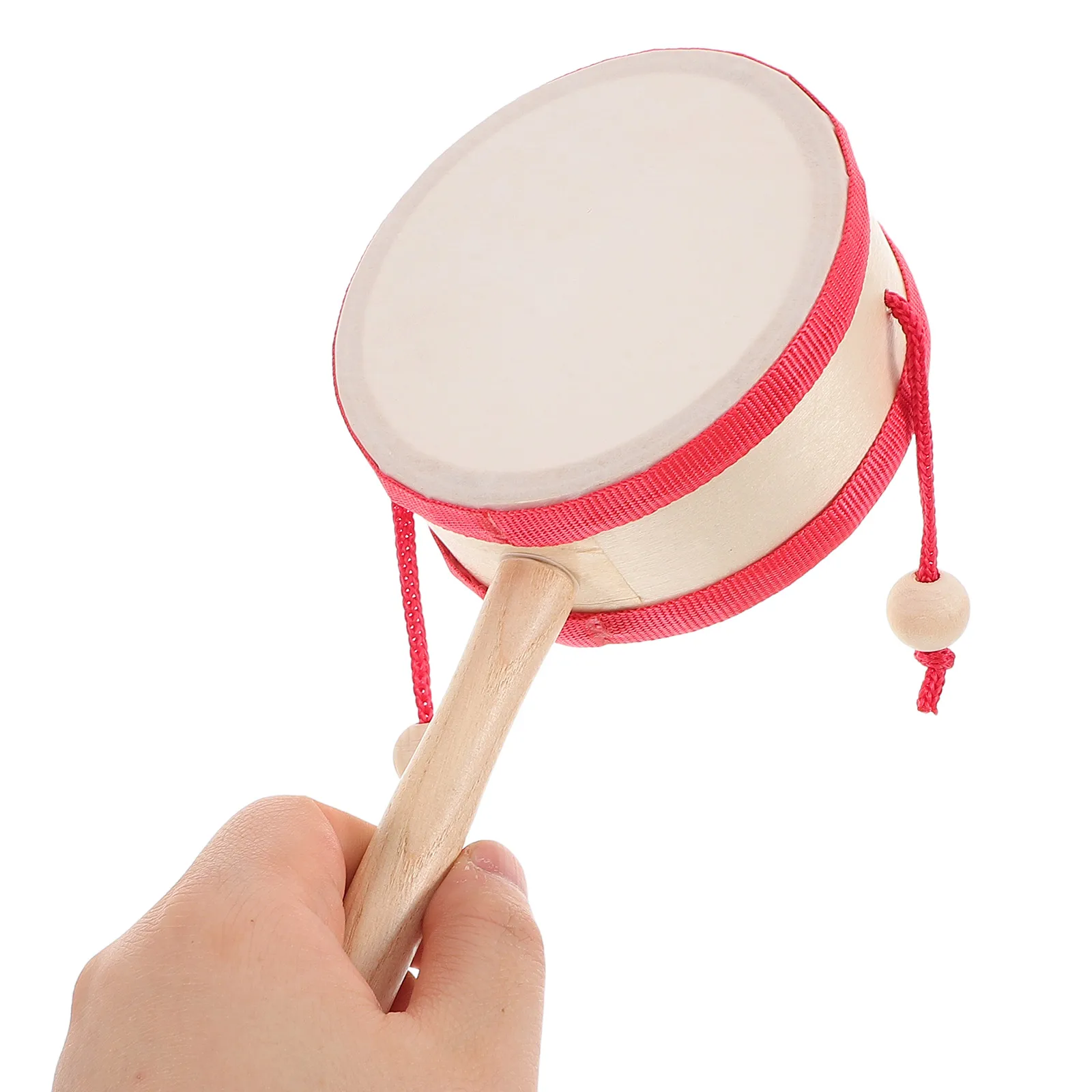 

Children's Percussion Instrument Tambourine Wood Small Musical Toys Kids Hand Drum Spinning Rattle Baby Instruments