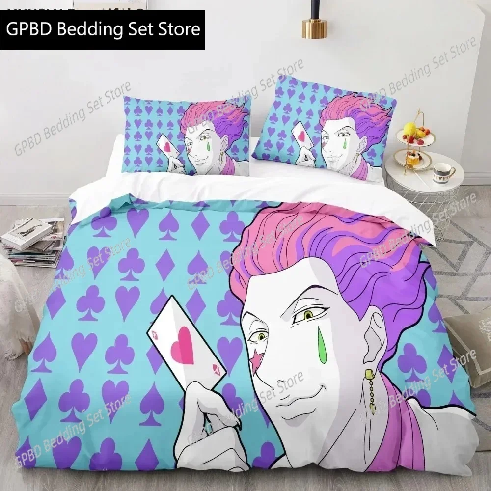 Hunter X Hunter 3D Bedding Set Japanese Anime Twin Queen King Quilt Cover Pillowcases Polyester For Kids Duvet Cover Sets