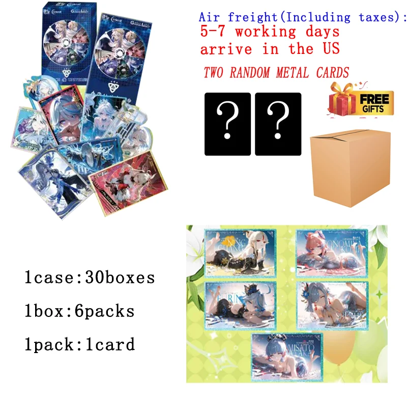 

Genshin Impact Collection Cards Commemorative Art Board Teyvat Collector‘s Choice Raiden Shogun Keqing Anime Art Premium Gift