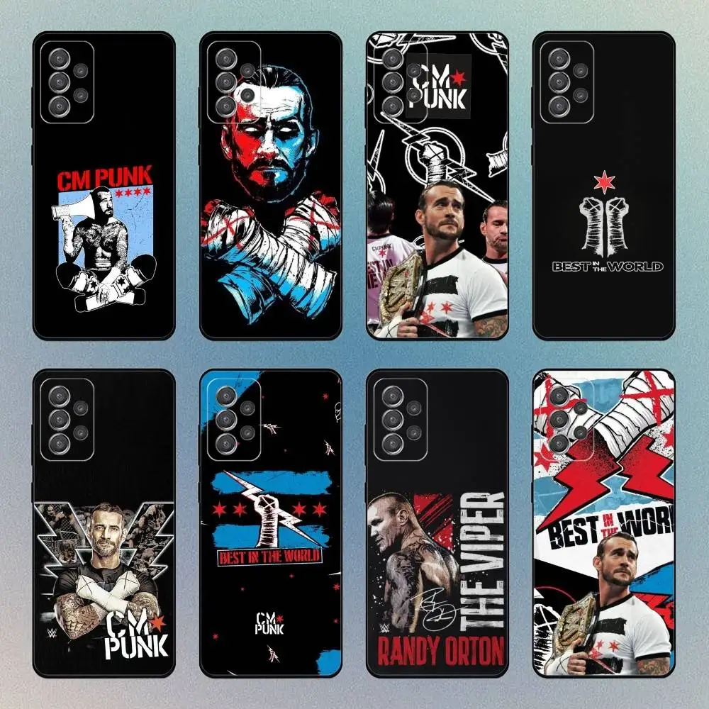 

BEST IN THE WORLD CM P-Punk Phone Case For Samsung S25,S24,S21,S22,S23,S30,Ultra,S20,Plus,Fe,Lite,Note,10,9,5G Black Cover
