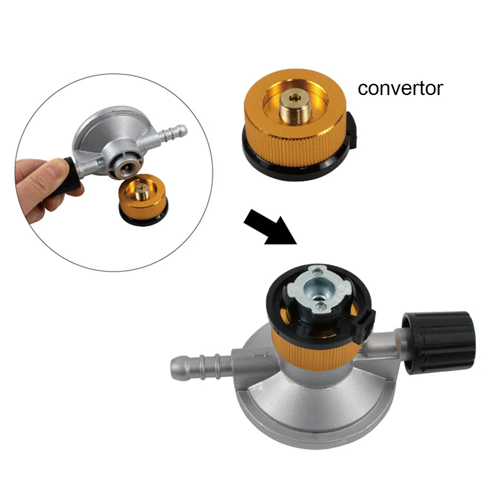 Low Pressure Gas Regulator Adjustable Flow Low Pressure Propane Regulator Propane Disposal Bottle Connection Regulator Kit