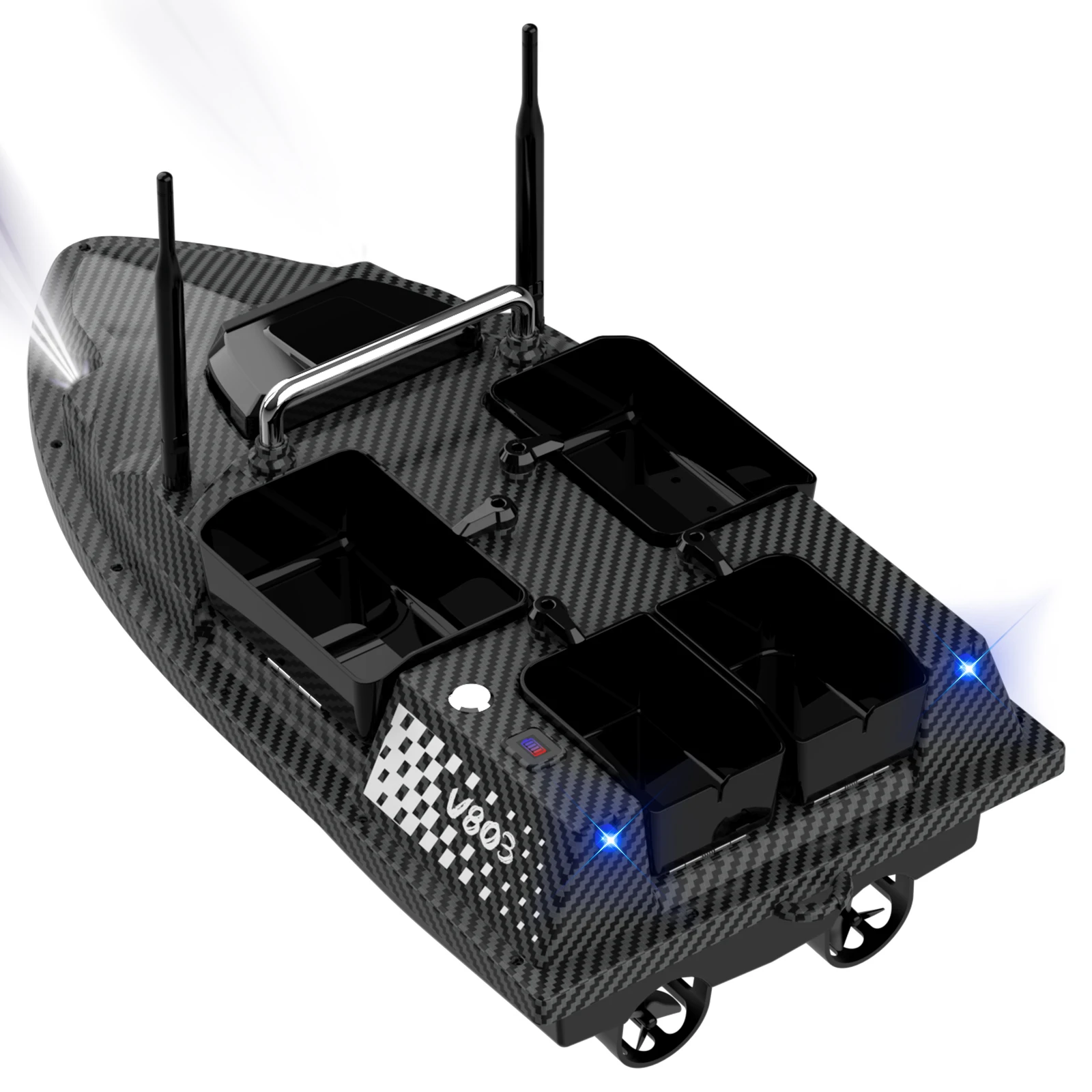 قارب صيد جديد V803 Pro مع سونا - مراجعة Fish Finder Gps وسعره