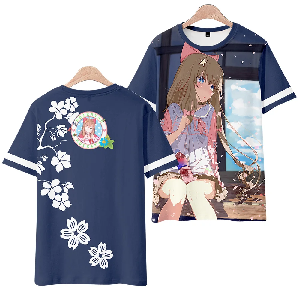 Virtueel anker asoul Jiaran's T-shirt met korte mouwen rond de hond Vtuber anime cos T-shirt dieptepunt kleding