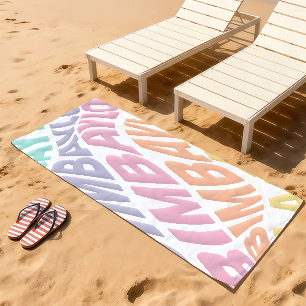 fashion art color brand heart Soft Beach Towels Quick Dry Pool Towel Travel Gym bathing B-B-B-bBBImBaES-S Spa Camp sport Gift