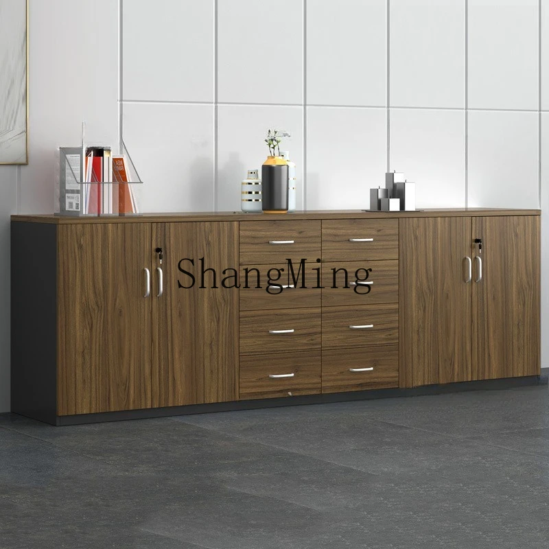 FG  good-looking Wood File Printer Locker Office Partition Storage Cabinet Multifunctional