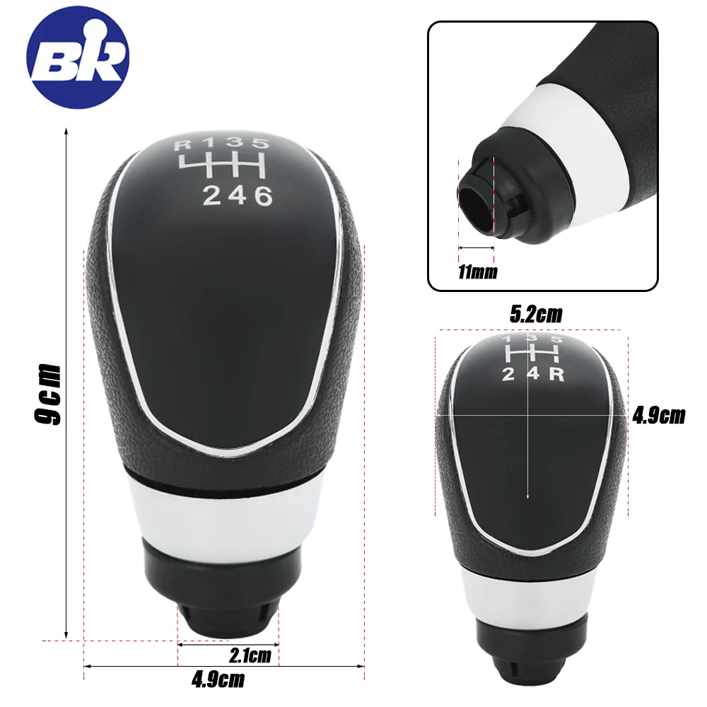 لفورد MK7 2008-2013 التركيز MK2 FL 208-2013 C- ماكس الداخلية 5/6 سرعة مقبض ناقل حركة السيارة عصا رئيس رافعة مقبض قطع غيار السيارات