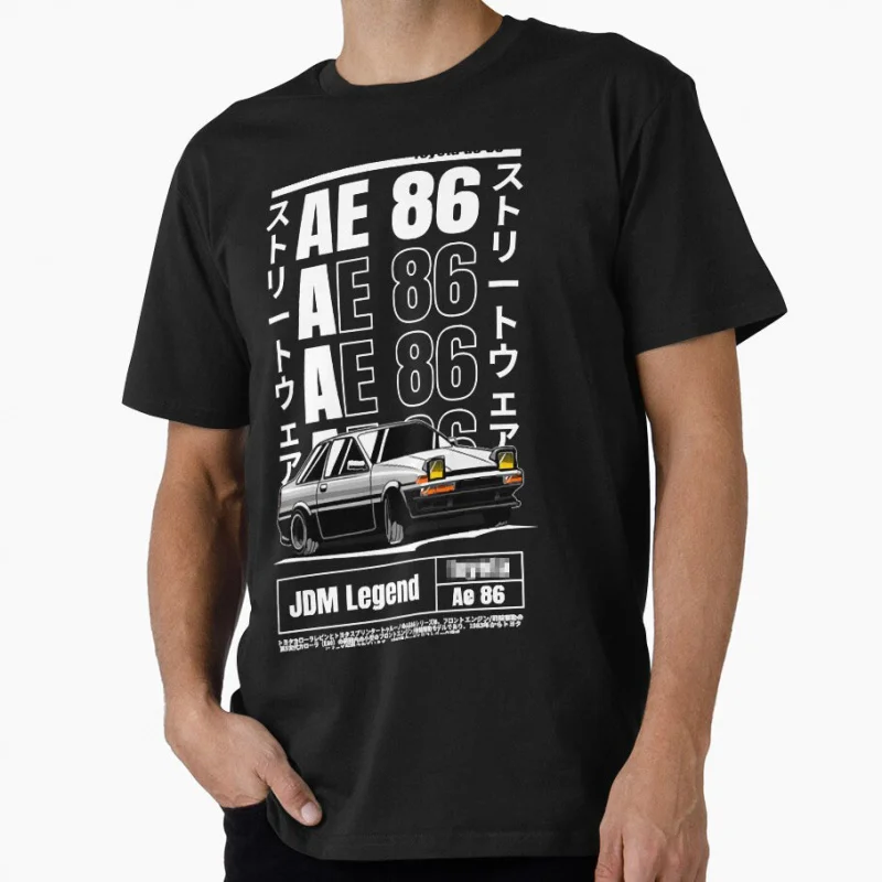 

0128 Initial D - Retro Mountain Drift Racing Manga Gift T shirt Street Racer Anime Graphic clothes 100% cotton All size Tops